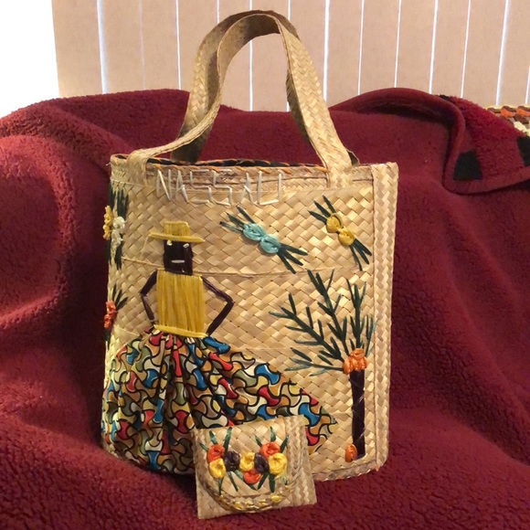 Authentic Nassau Bahamas Straw Totes NWOT - Picture 2 of 7